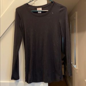 Long sleeve maternity tee